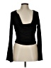 Silence and Noise Black Long Sleeve Top Size L - photo 1