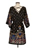 Charming Charlie 100% Polyester Paisley Black Casual Dress Size S - photo 2