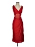 Mac Duggal 100% Polyester Red Cocktail Dress Size 2 - photo 1