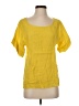 Francesca Bettini Yellow Short Sleeve Blouse Size S - photo 1