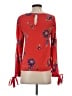 Eyeshadow 100% Rayon Red Long Sleeve Blouse Size S - photo 2