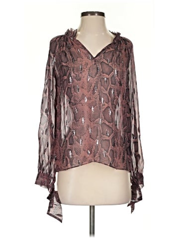 Rebecca Taylor Long Sleeve Silk Top (view 1)