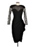 Betsy & Adam 100% Polyester Black Cocktail Dress Size 11 - 12 - photo 1