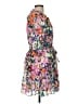 Saloni 100% Polyester Floral Pink Cocktail Dress Size 8 - photo 4