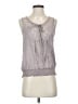 Blue Bird Gray Tan Sleeveless Blouse Size S - photo 1