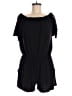 Ariella Solid Black Romper Size L - photo 1