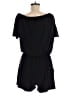 Ariella Solid Black Romper Size L - photo 2