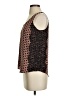 Ann Taylor LOFT 100% Polyester Brown Tank Top Size S - photo 5