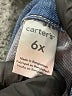 Carter's Blue Denim Jacket Size 6X - photo 3
