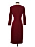 Chaps Solid Burgundy Cocktail Dress Size S - photo 2