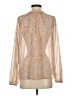 Mystree Tan Long Sleeve Blouse Size S - photo 2