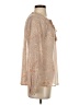 Mystree Tan Long Sleeve Blouse Size S - photo 4
