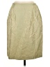 Talbots 100% Silk Tan Green Silk Skirt Size 8 - photo 1