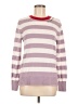 Time and Tru Stripes Purple Pullover Sweater Size 8 - photo 1
