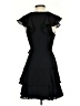 Parker 100% Polyester Solid Black Cocktail Dress Size 2 - photo 2