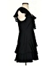 Parker 100% Polyester Solid Black Cocktail Dress Size 2 - photo 4