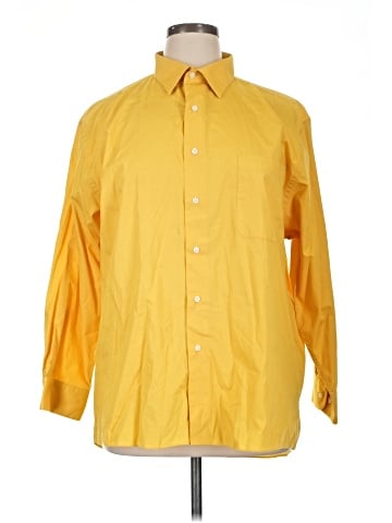Unbranded 3/4 Sleeve Button-Down Shirt (view 1)