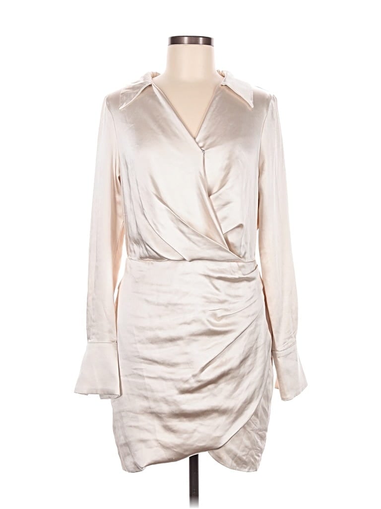 Pre-owned Line & Dot Cocktail Dress In Silver