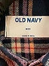 Old Navy 100% Cotton Plaid Blue Long Sleeve Button-Down Shirt Size 8 - photo 3