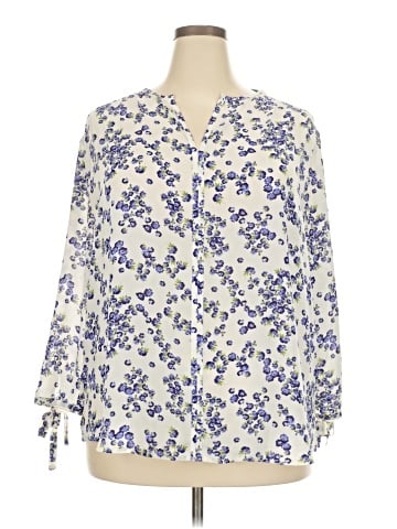Monday Fun Long Sleeve Blouse (view 1)