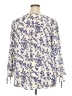 Monday Fun 100% Polyester Floral Ivory Long Sleeve Blouse Size 2X - photo 2