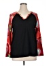 Assorted Brands Black 3/4 Sleeve T-Shirt Size 1X - photo 1
