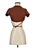 Shein Brown Short Sleeve Top Size S - photo 1