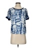 Lucky Brand Blue Short Sleeve Top Size S - photo 1