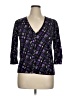 Semantiks Purple 3/4 Sleeve Blouse Size XL - photo 1