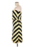 Forever 21 Stripes Yellow Cocktail Dress Size L - photo 5