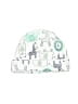 Baby Essentials 100% Cotton Teal White Beanie Size 0-6 mo - photo 1