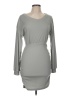 Unbranded Solid Gray Casual Dress Size M - photo 1