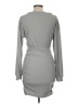 Unbranded Solid Gray Casual Dress Size M - photo 2
