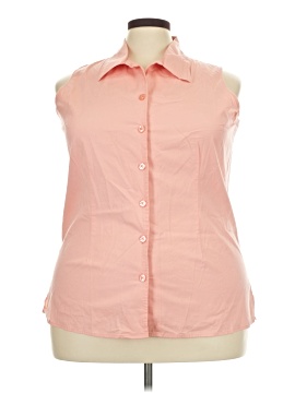 Fashion Bug Sleeveless Button Down Shirt