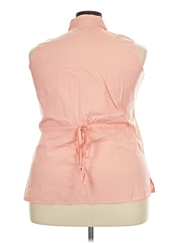 Fashion Bug Sleeveless Button-Down Shirt (view 2)