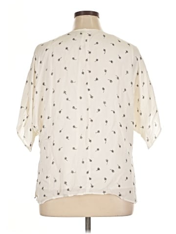 St. John 3/4 Sleeve Silk Top (view 2)
