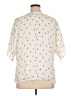 St. John 100% Silk Ivory 3/4 Sleeve Silk Top Size XL - photo 2