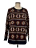 Telluride Clothing Co 100% Acrylic Print Brown Pullover Sweater Size M - photo 1