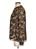 Ann Taylor LOFT 100% Polyester Floral Black Long Sleeve Blouse Size S - photo 5
