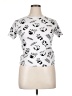ON FIRE Animal Print Silver Short Sleeve T-Shirt Size XL - photo 1