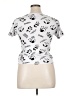 ON FIRE Animal Print Silver Short Sleeve T-Shirt Size XL - photo 2
