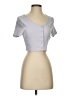 Haute Monde Gray Short Sleeve Top Size S - photo 1