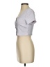 Haute Monde Gray Short Sleeve Top Size S - photo 5