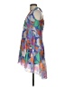 FRNCH Print Blue Cocktail Dress Size XS - photo 5