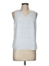 Nine West 100% Polyester Blue Sleeveless Blouse Size M (petite) - photo 1
