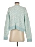 John & Jenn 100% Acrylic Animal Print Teal Blue Pullover Sweater Size S (estimated) - photo 2