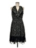 Mcginn 100% Polyester Polka Dots Black Cocktail Dress Size 8 - photo 1