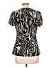 Style&Co 100% Nylon Black Short Sleeve Blouse Size L - photo 2