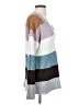 Halogen Color Block Stripes Gray Pullover Sweater Size S - photo 4