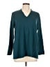 Eileen Fisher Teal Long Sleeve Blouse Size L - photo 1